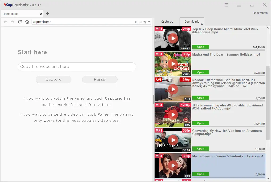 VCap Downloader screenshot